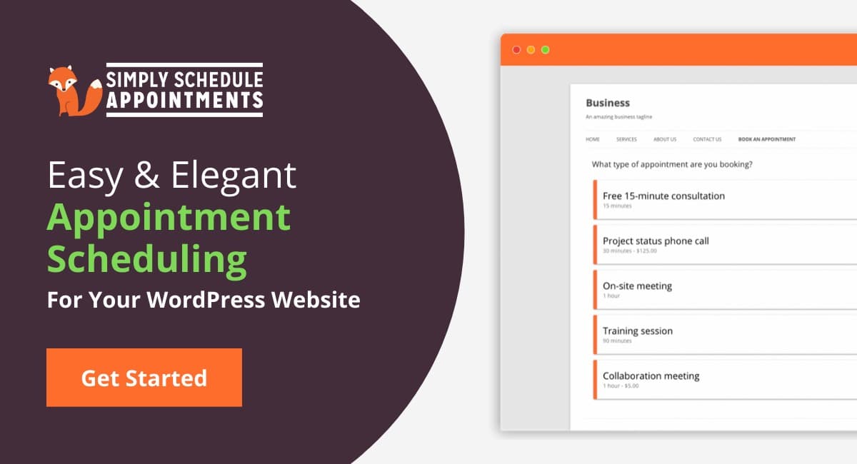 Simply Schedule Appointments preview
