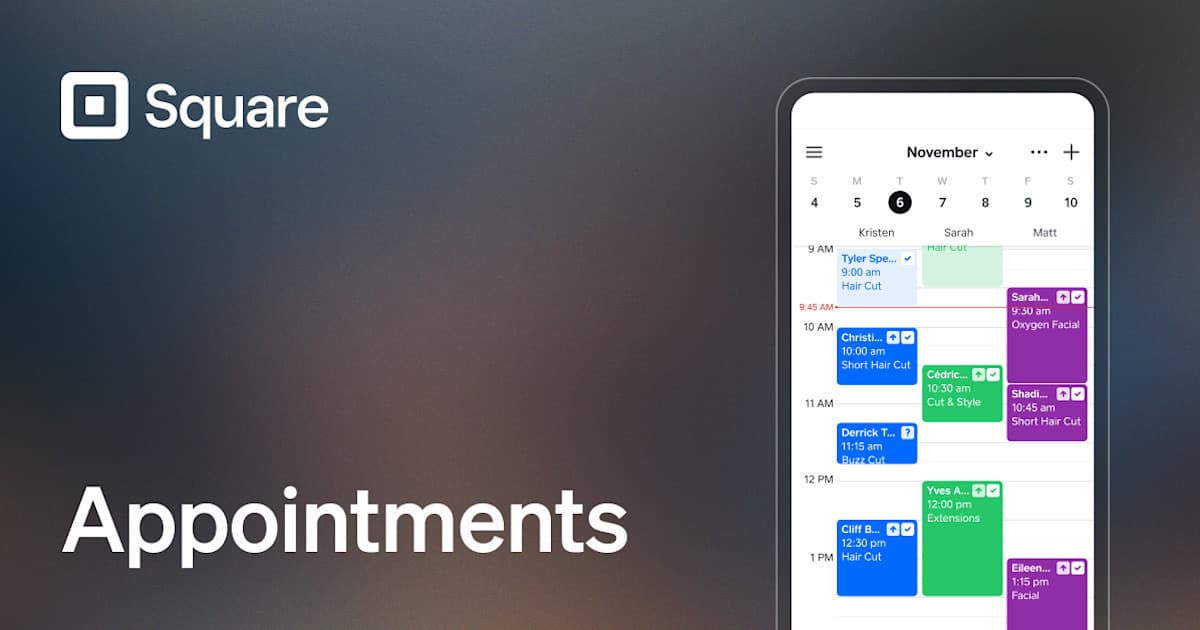 Square Appointments preview