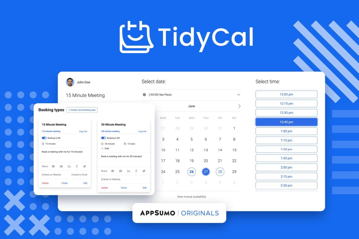 TidyCal preview